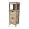 Flash Furniture Dune Farmhouse Bathroom Storage Organizer w/Two Removable Drawers and Open Display Shelf in Brown FS-BATH-4-BR-GG - alternate 9